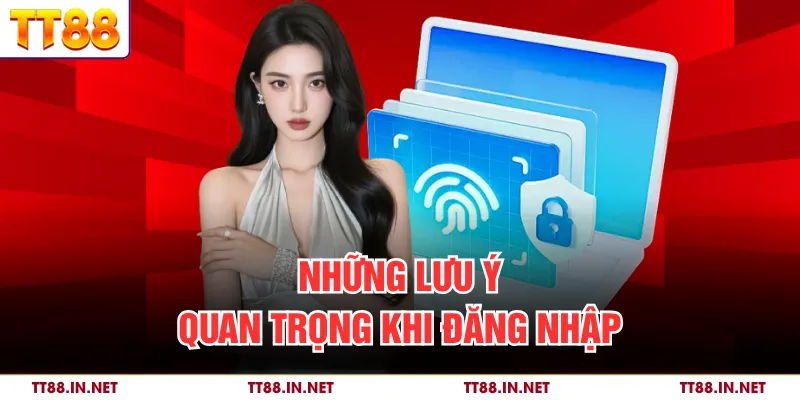 Những lưu ý quan trọng khi đăng nhập